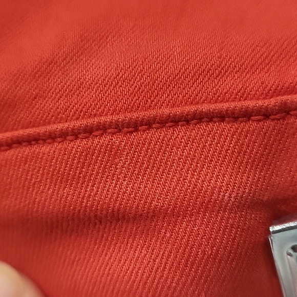 Red Ruffle Bottom Jeans Raffaello Rossi - Picture 9 of 9